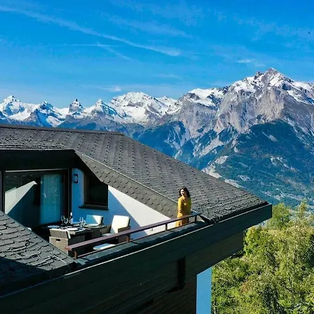 Penthouse De Luxe Avec Vue Panoramique Au Coeur De Apartman Nendaz