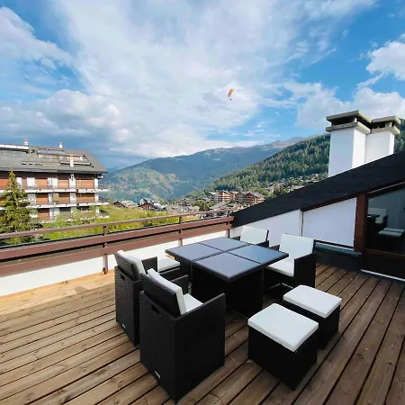 Penthouse De Luxe Avec Vue Panoramique Au Coeur De Nendaz